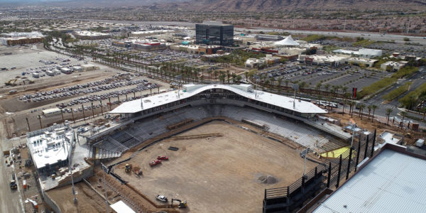 Construction of the Las Vegas Ballpark in summerlin