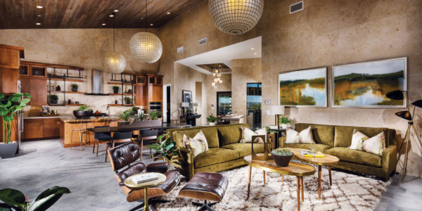 Living Room at Mesa Ridge by Toll Brothers in Summerlin