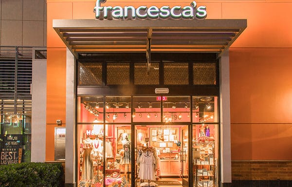francescas at Downtown Summerlin storefront