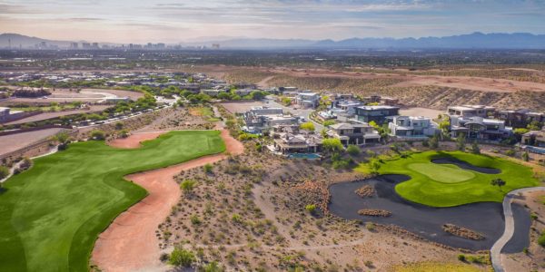 Aerial view of the Ridges in Summerlin