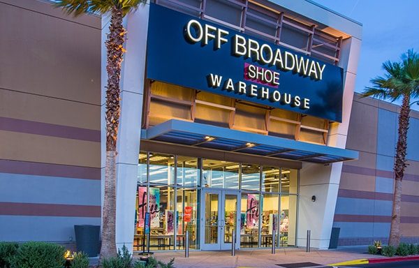 Off Broadway Shoe Warehouse storefront at Downtown Summerlin