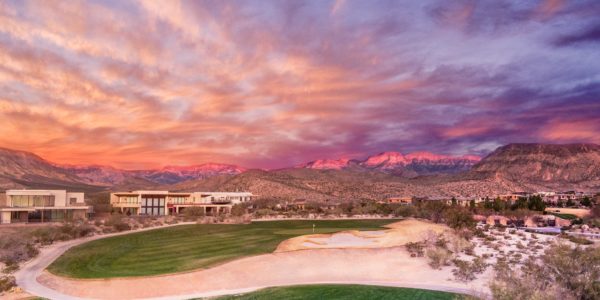 Sunset at golf course in the Ridges