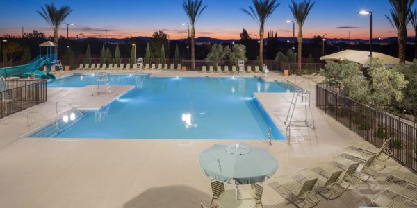 Community pool at a neighborhood in Summerlin
