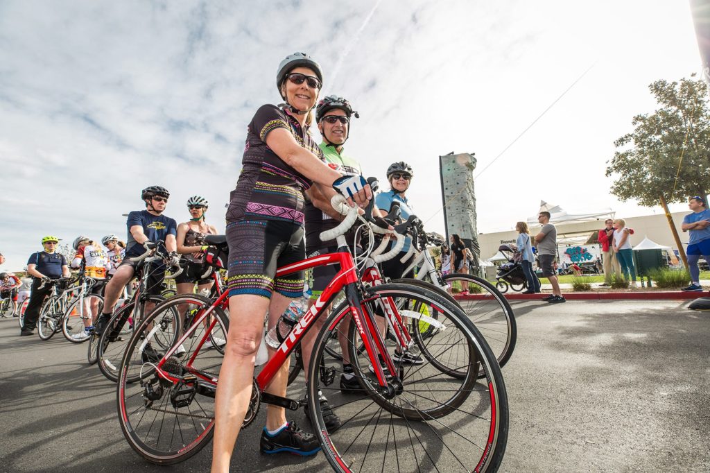 Bikers at the Tour de Summerlin at Downtown Summerlin