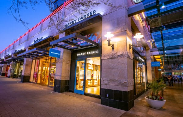 Warby Parker storefront at Downtown Summerlin