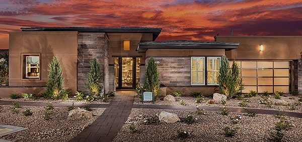 Exterior model home at Regency by Toll Brothers in Summerlin