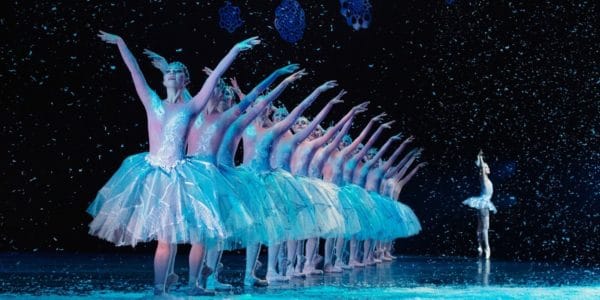 Ballerinas dancing in The Nutcracker at Nevada Ballet theatre