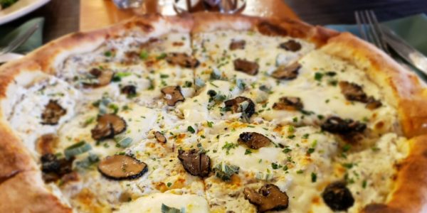 Mushroom Pizza at Trattoria Reggiano at Downtown Summerlin