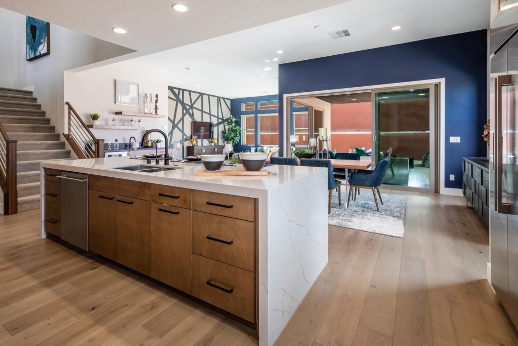 Kitchen in Plan 7 Model in Nova Ridge by Pardee Homes in The Cliffs in Summerlin