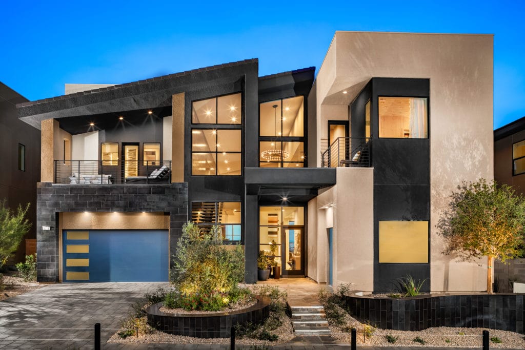 Front Elevation of Oak Creek in Sky View Collection in Mesa Ridge by Toll Brothers in The Mesa in Summerlin