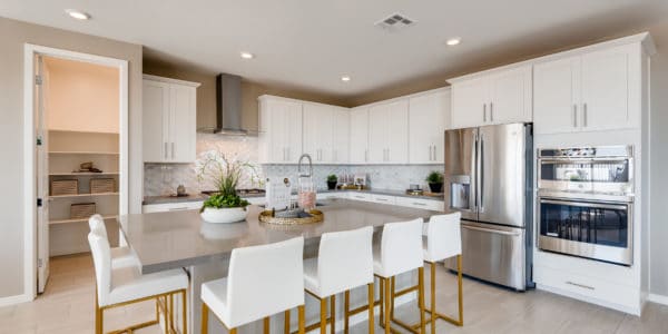 Kitchen in Mahogany Next Gen Model in Graycliff by Lennar in Stonebridge in Summerlin