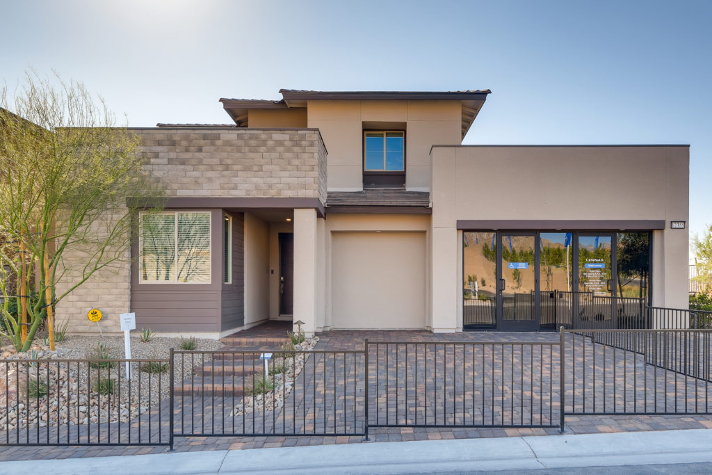 Front Elevation of Aspen Model in Graycliff by Lennar in Stonebridge in Summerlin