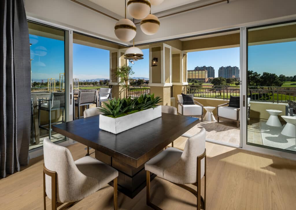 Dining Room of Brenta at Mira Villa by Toll Brothers