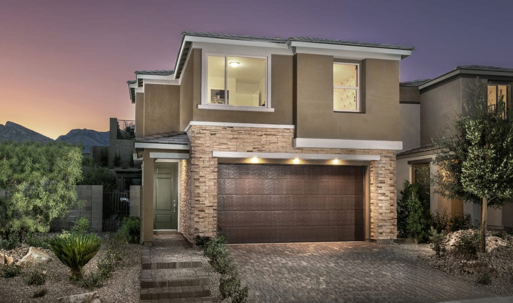 Front Elevation of Plan 1787 Model in Bristle Vale by KB Home in Stonebridge in Summerlin