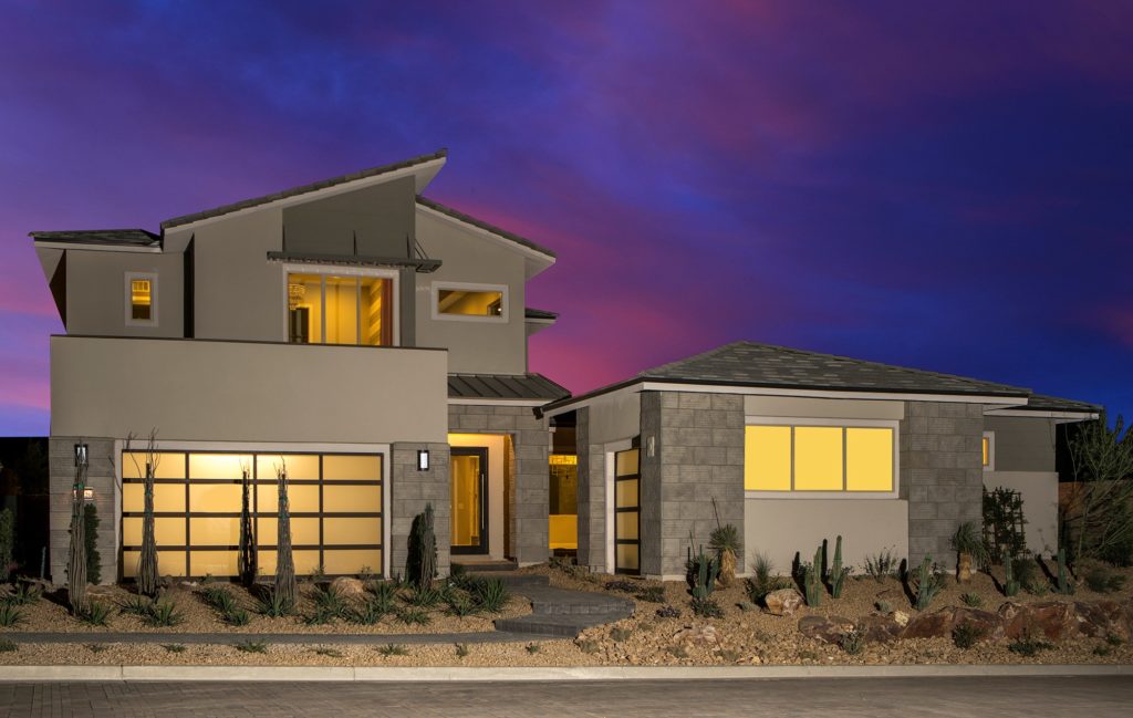 Front Elevation Keystone Model in Reverence by Pulte Homes in Summerlin