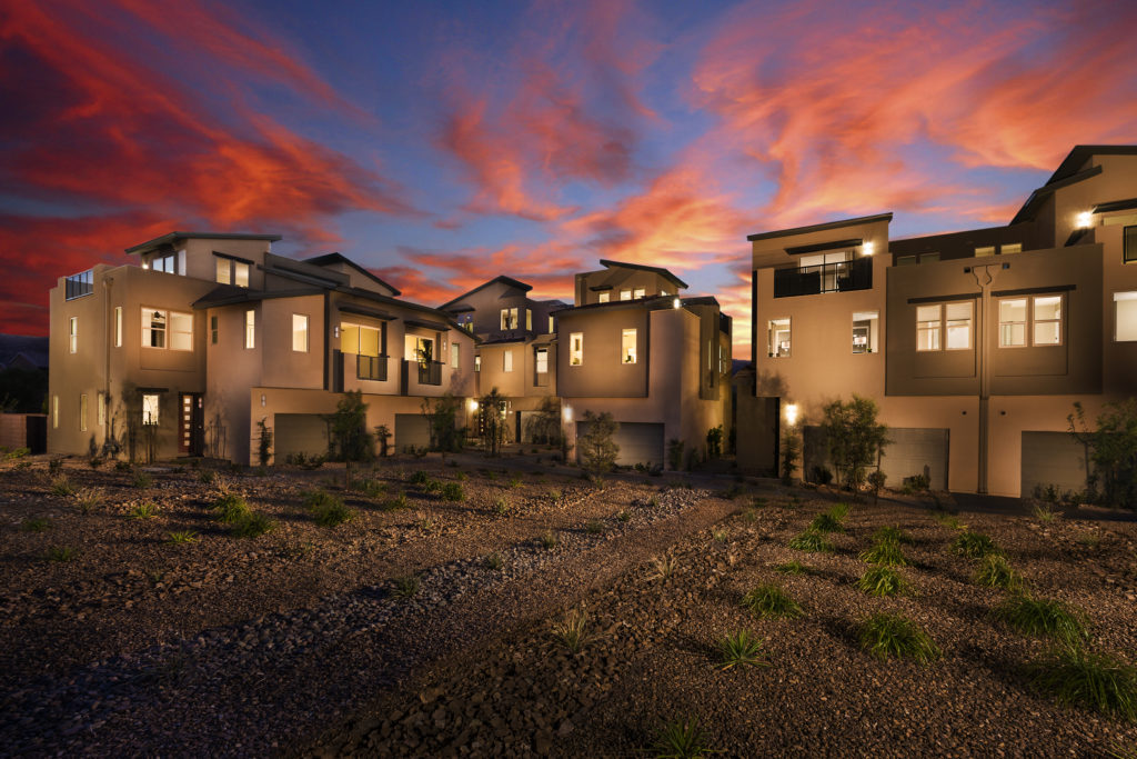 Front Elevation of Revo Model in Affinity by Taylor Morrison in Summerlin Centre in Summerlin