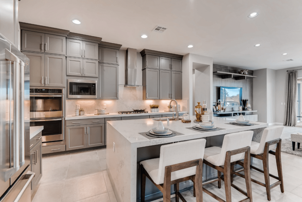 Kitchen of Carmel model at Bixby Creek by Woodside Homes