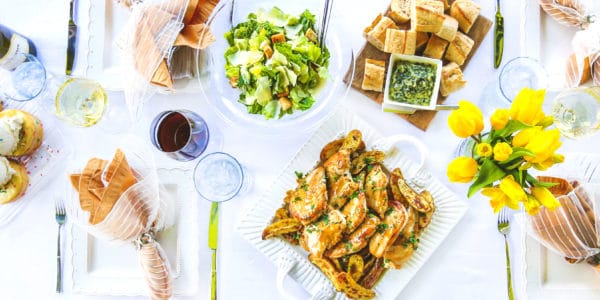 California Pizza Kitchen Easter Spread