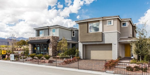 Front Elevation of Models in Stonegate by KB Home in Soth Square in Summerlin
