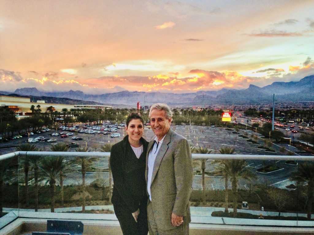 Reem Awad and her father