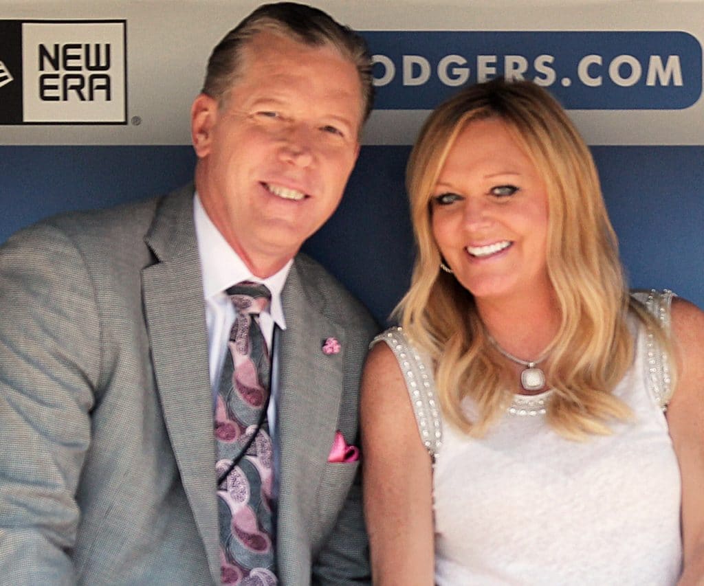 Orel Hershiser and his wife Dana