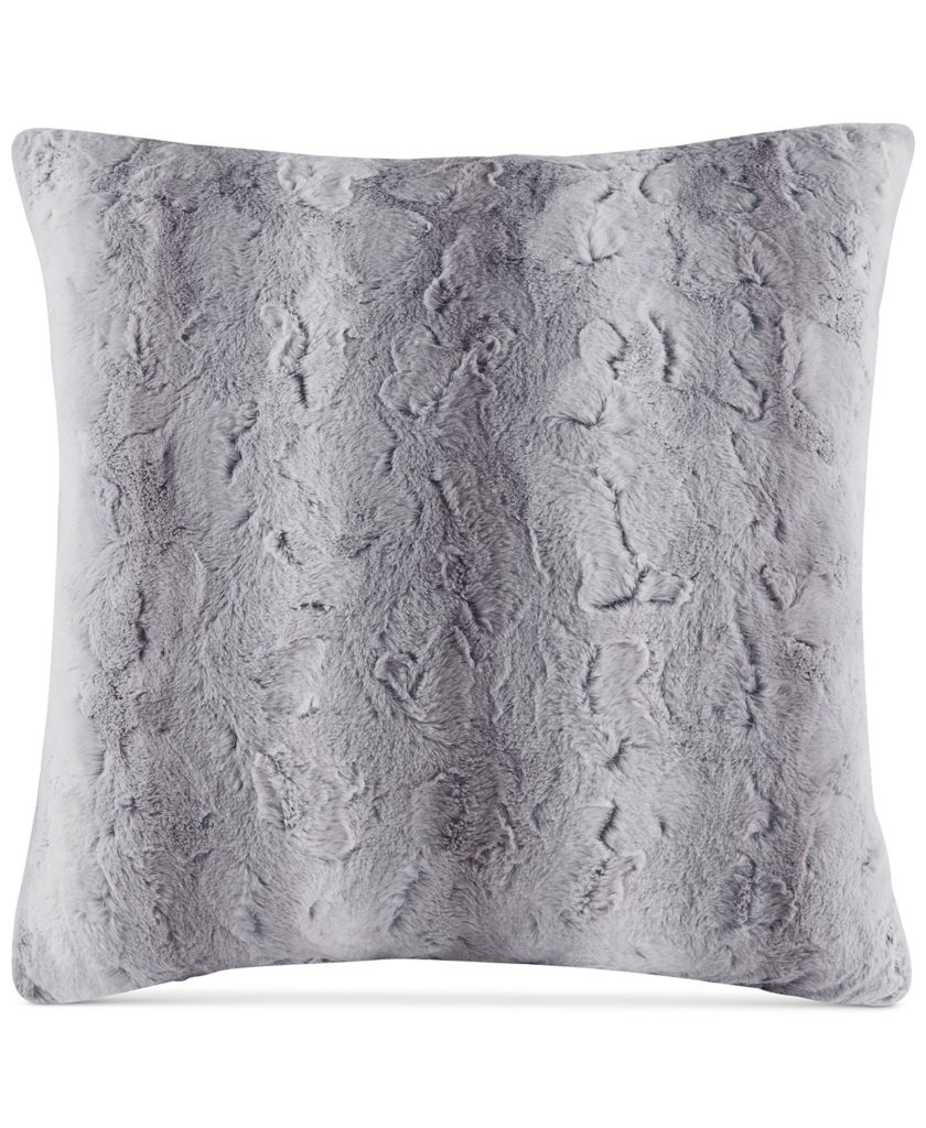 Zuri Faux Fur Decorative Pillow from Macy's