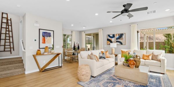 Living Room of Cedar Plus A at Crested Canyon by Taylor Morrison