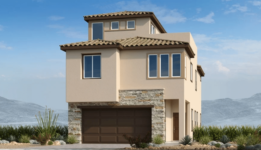 Front Elevation of Cedar Plus A at Crested Canyon by Taylor Morrison
