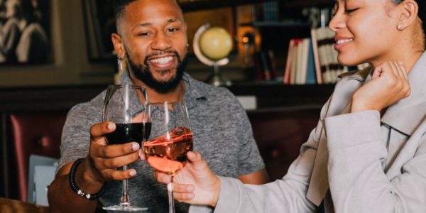 Two people dining at Public School