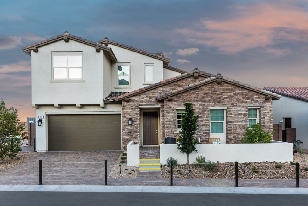 Front elevation of Torre Elite model at Acadia Ridge by Toll Brothers