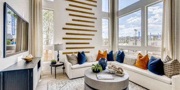 Living Room of Onyx Plan 2 at Obsidian by Woodside