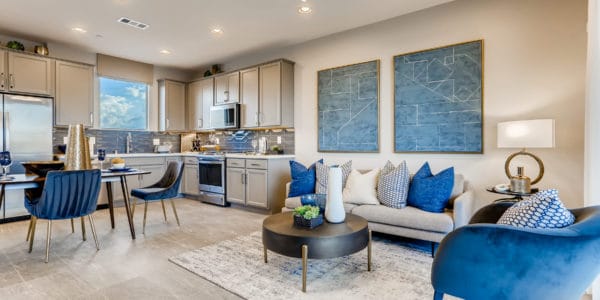 Living Room of Opal Plan 4 at Obsidian by Woodside