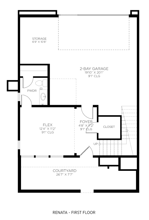 First Floor of Renata Model at Cordillera by Toll Brothers
