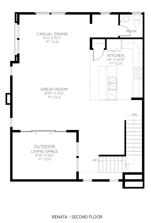 Second Floor of Renata Model at Cordillera by Toll Brothers