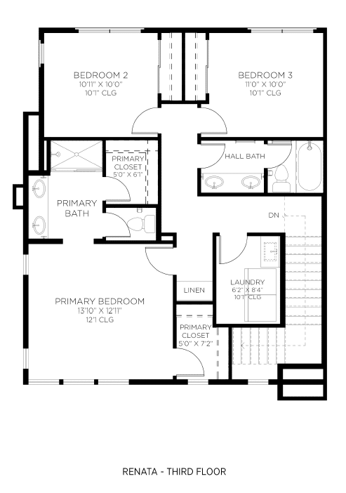 Third Floor of Renata Model at Cordillera by Toll Brothers