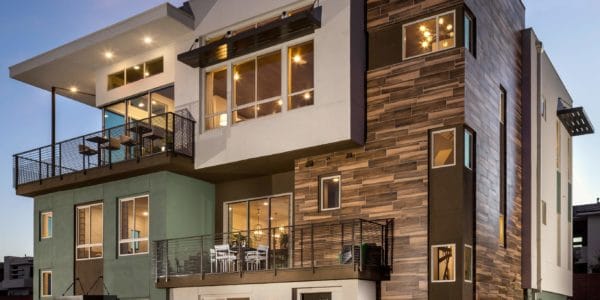 Front elevation of Trilogy modern collection