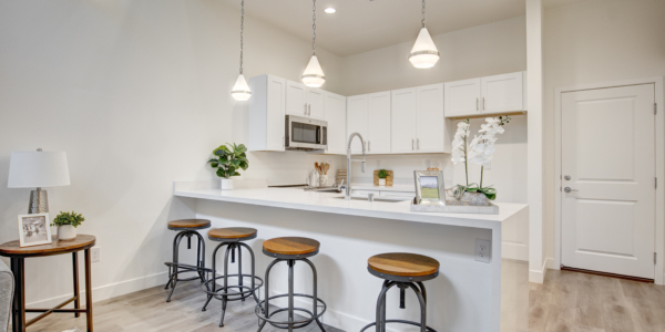 Kitchen of Unit A at Thrive by Edward Homes