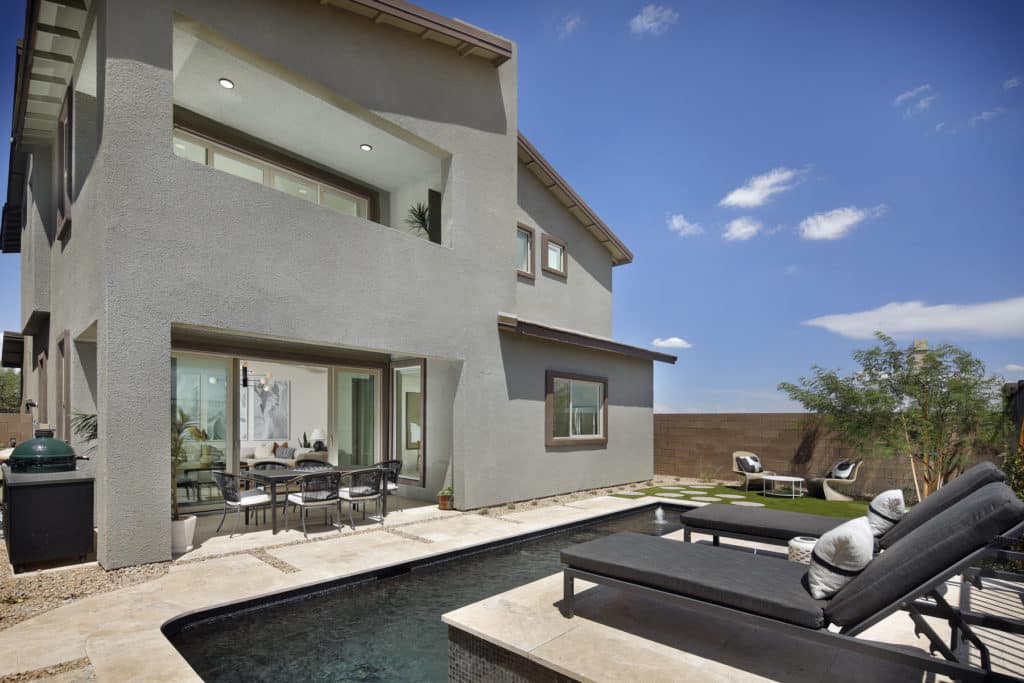 Rear Elevation of Plan 3 at Arroyos Edge by Tri Pointe Homes