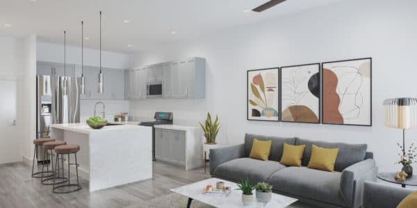 Interior of Unit B at Thrive by Edward Homes