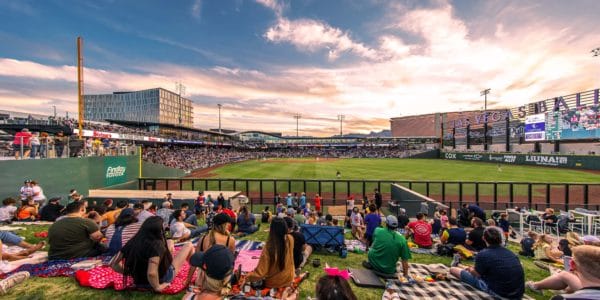 The berm at Las Vegas Ballpark