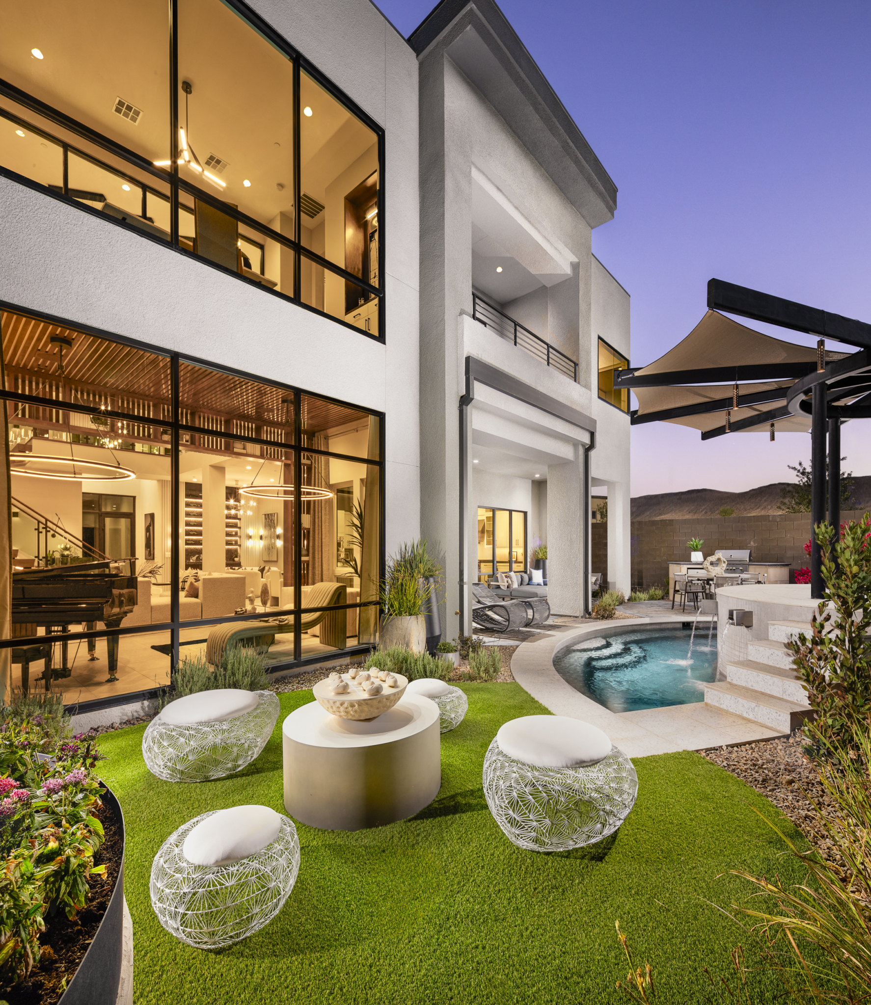 Rear Elevation of Suncrest Model at Ascension by Toll Brothers