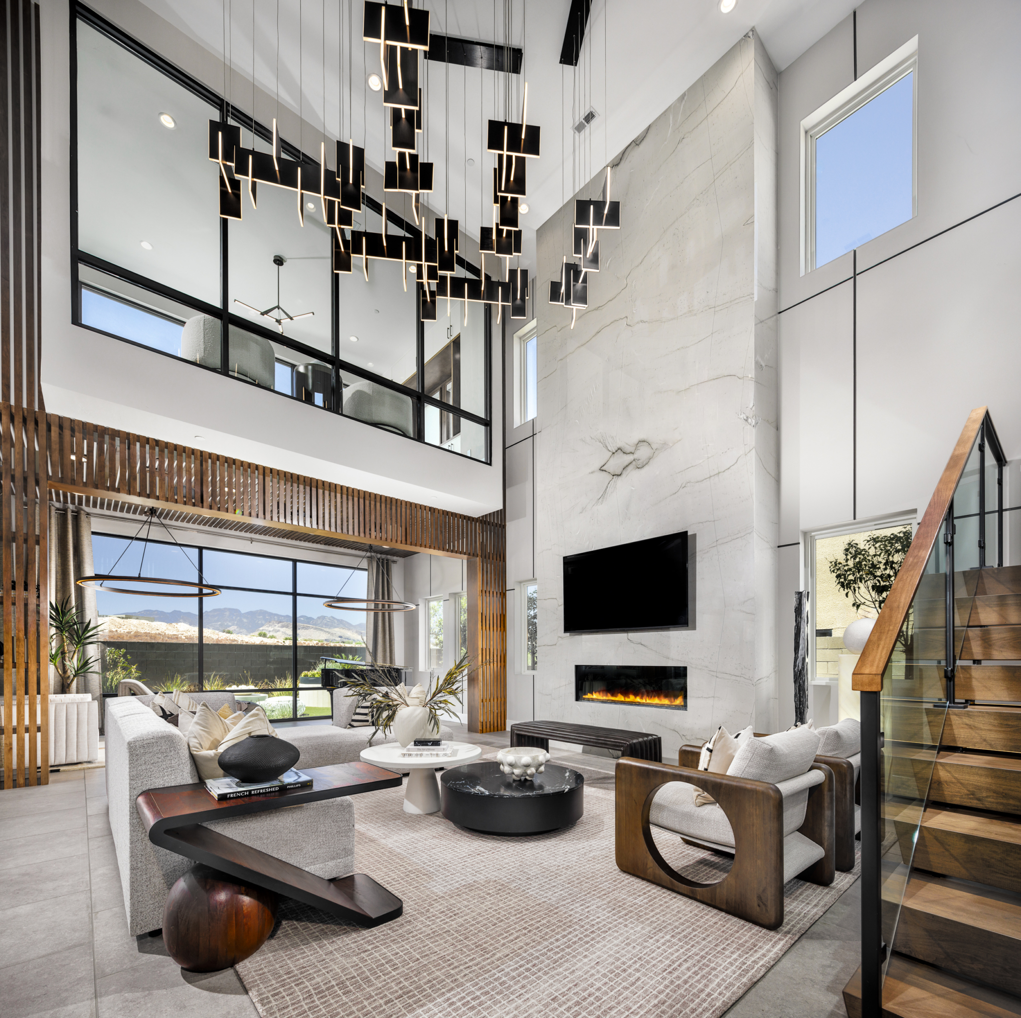 Family Room of Suncrest Model at Ascension by Toll Brothers