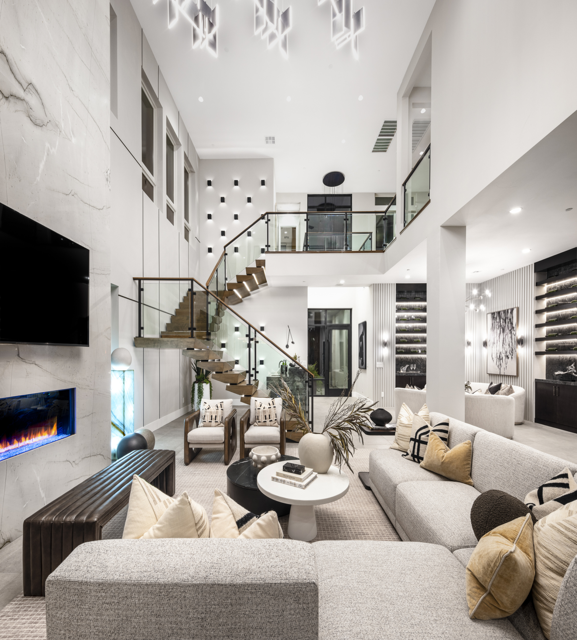 Family Room of Suncrest Model at Ascension by Toll Brothers