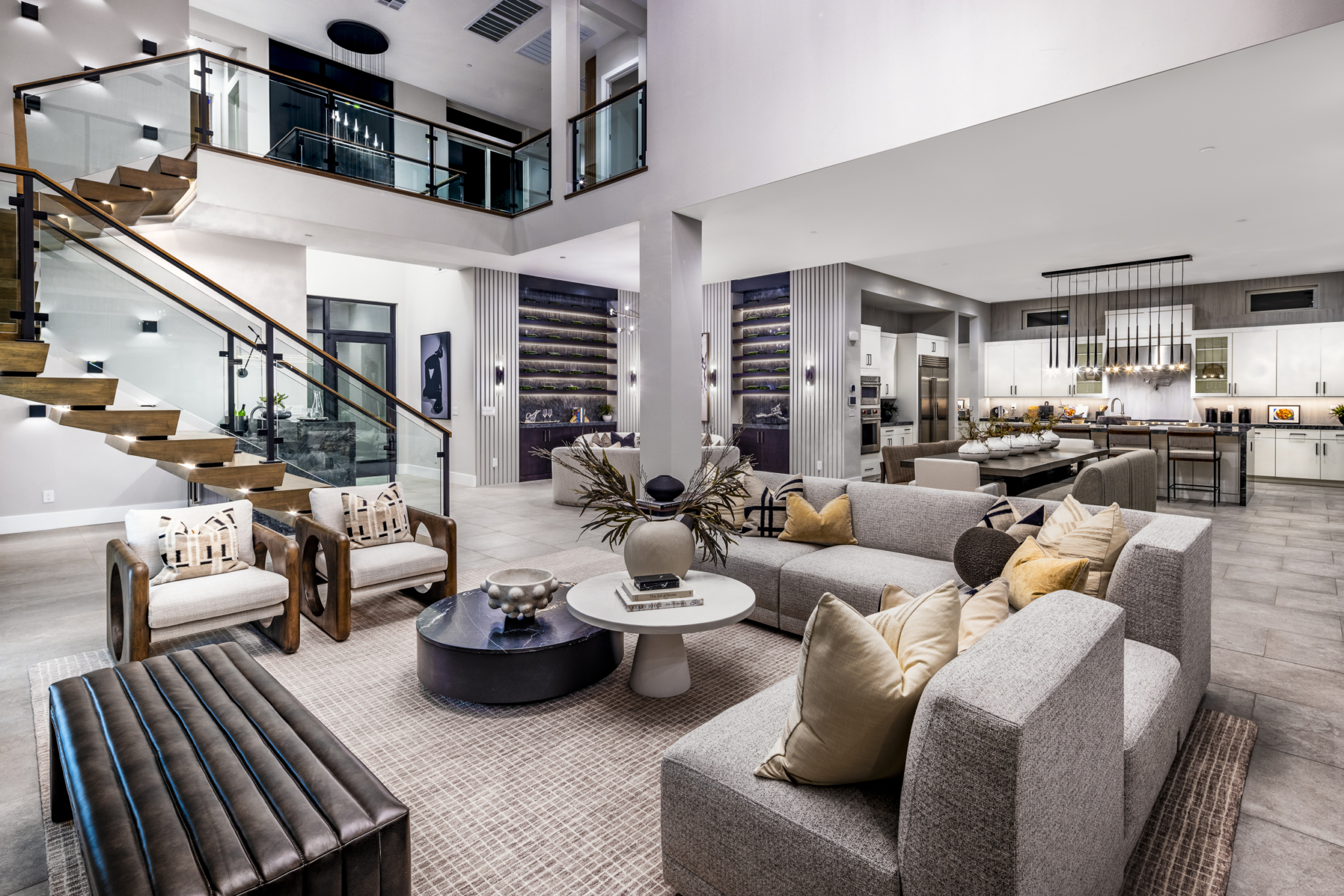 Family Room of Suncrest Model at Ascension by Toll Brothers