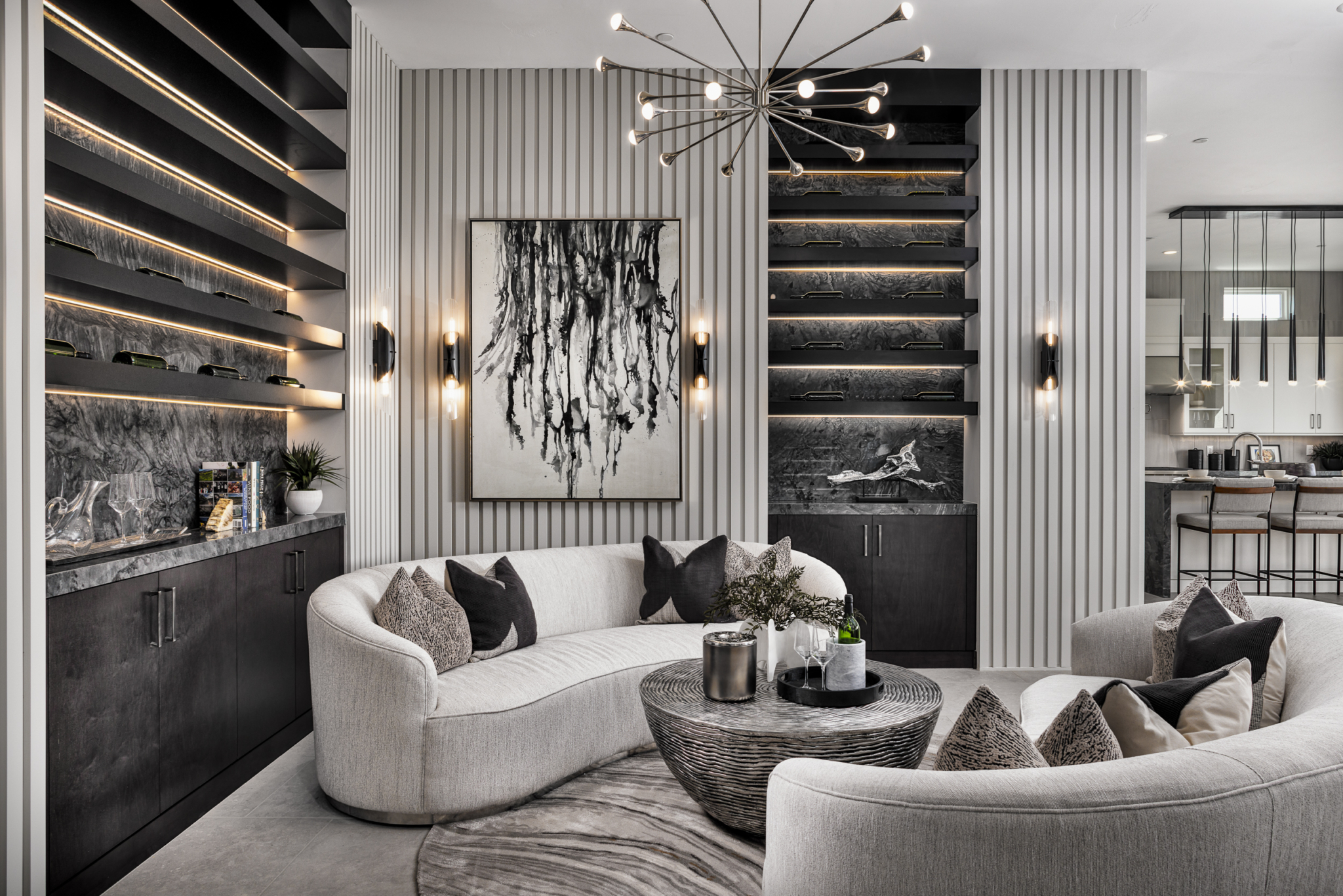 Wet Bar of Suncrest Model at Ascension by Toll Brothers