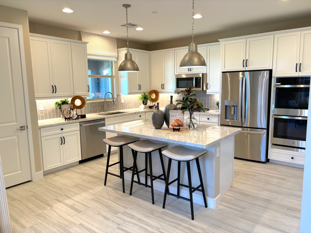 Kitchen of Cottonwood Model at Osprey Ridge by Richmond American Homes