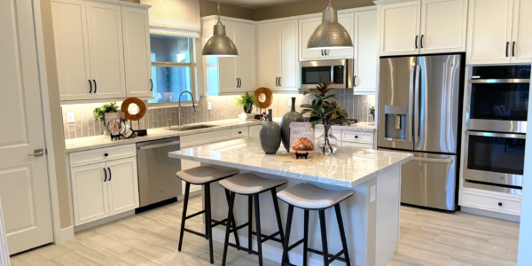 Kitchen of Cottonwood Model at Osprey Ridge by Richmond American Homes