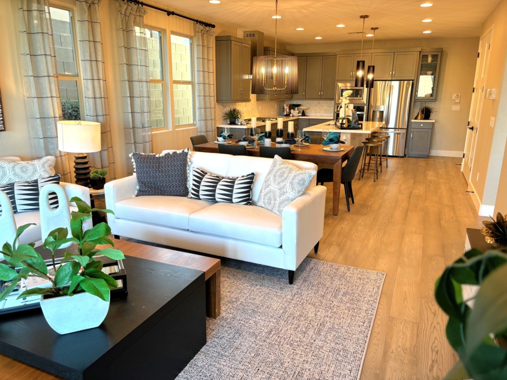 Living Room of Maple Model at Osprey Ridge by Richmond American Homes