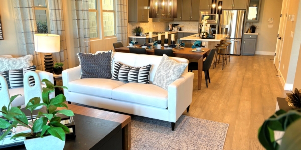 Living Room of Maple Model at Osprey Ridge by Richmond American Homes