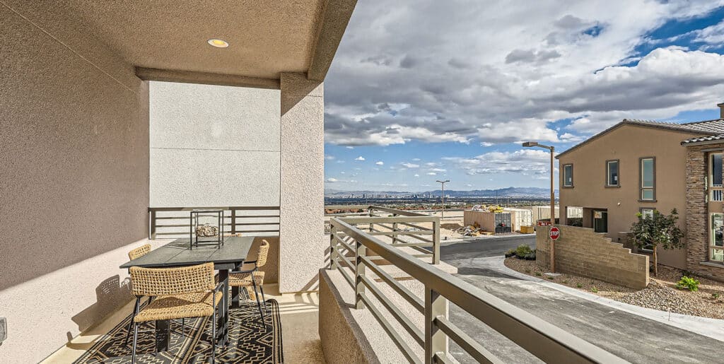 Primary Deck of Laurel Plan 5 at Vireo by Woodside Homes